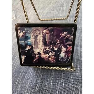 Peter Paul Rubens “Garden Of Love" Plastic Box With Lid 3.5: by 3" by 1.5" tall